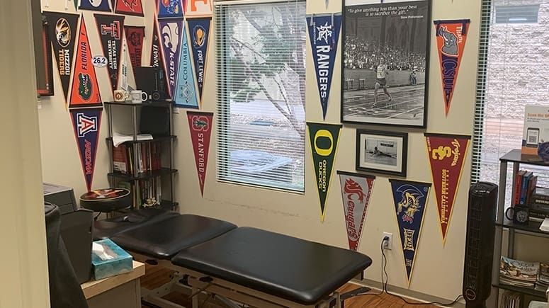 In the treatment room at Airrosti Great Oaks, patients will work with their Airrosti Certified Provider to identify and treat the source of their pain.