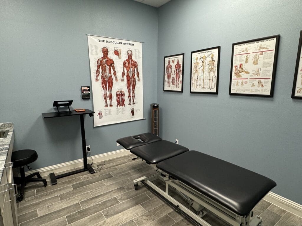 a photo of the treatment room at Airrosti Murphy