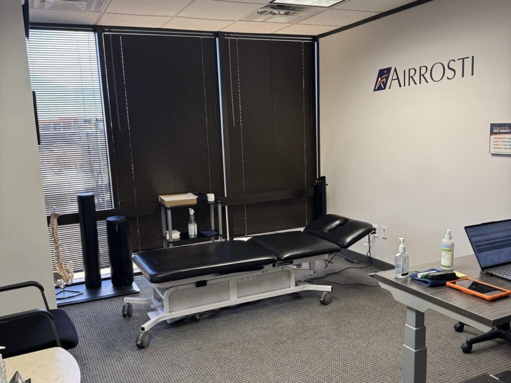 Treatment room at Airrosti North Dallas