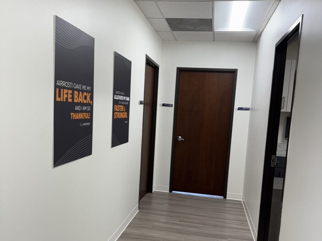 Hallway at Airrosti Uptown Dallas