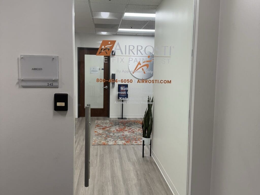 Interior entrance at Airrosti Uptown Dallas