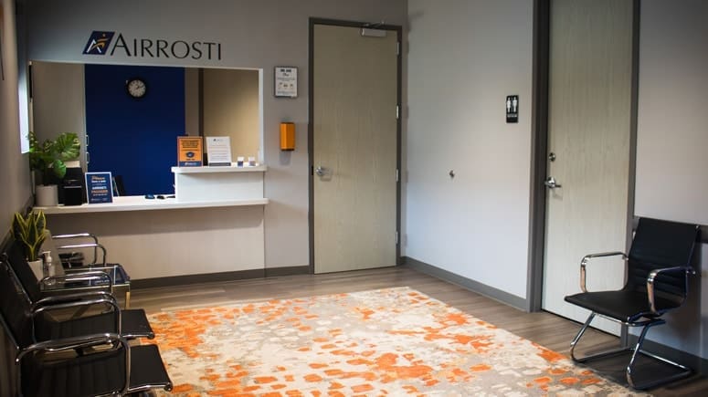 The lobby at Airrosti Westover Hills