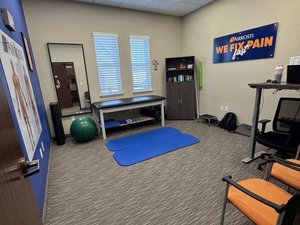Recovery room at Airrosti Flower Mound