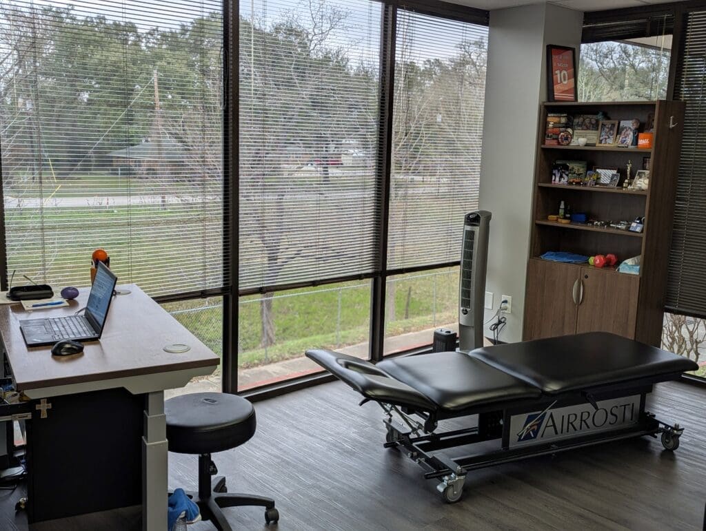 Treatment room at Airrosti Tomball