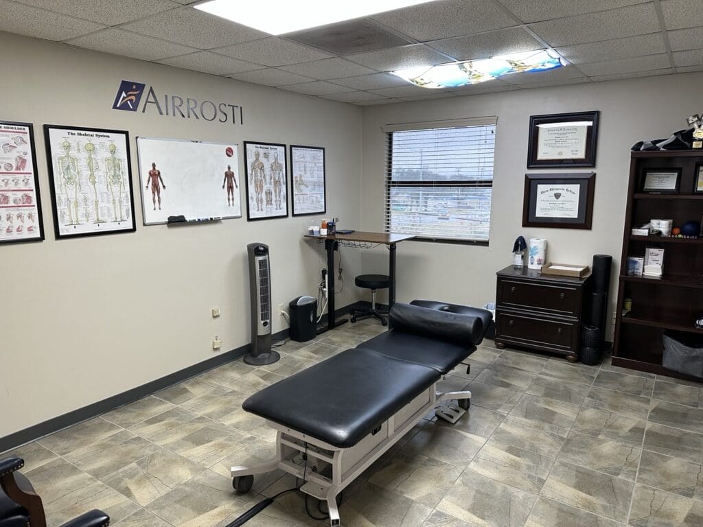 Treatment room at Airrosti Brenham